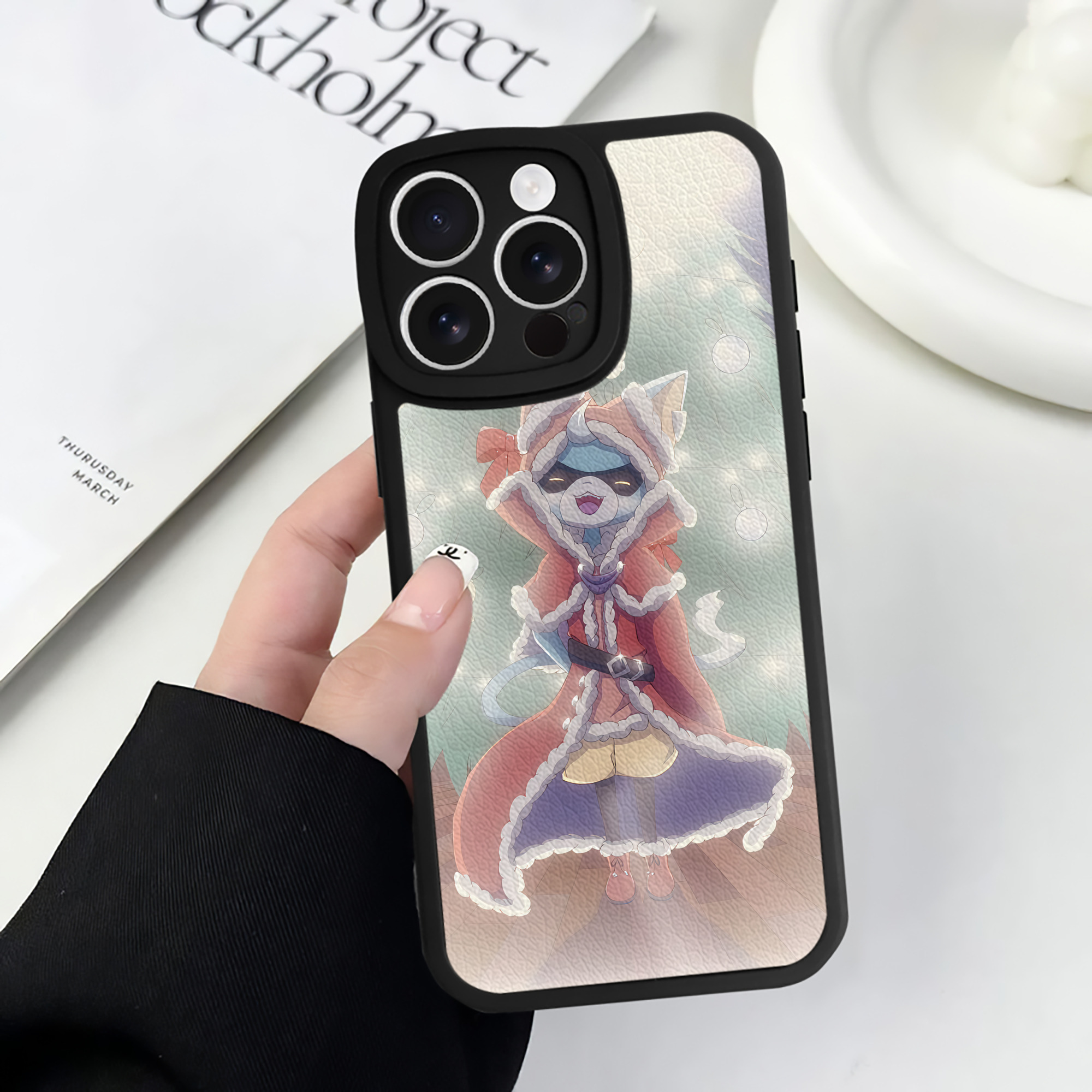 （画像用） 妖怪ウォッチ Yo-kai Watch 【iPhone 16シリーズ対応】シリコンスマホケース（レザー調） 材質：シリコン